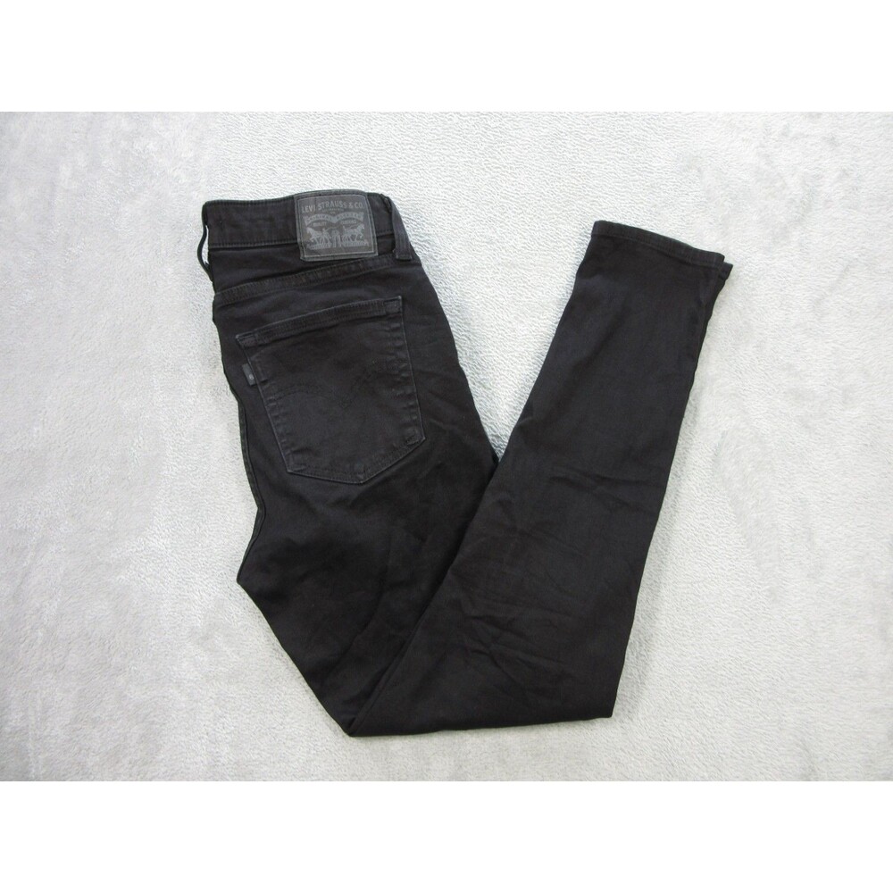 Levis 721 Jeans Women's Plus Sz. 30 (Actual 27 x 26) High Rise Skinny Black